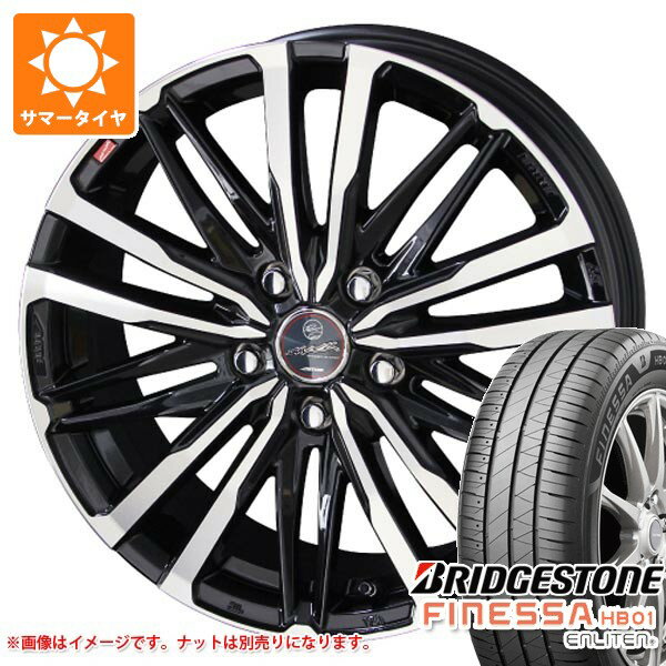 【タイヤ交換対象】サマータイヤ 205/60R16 96H XL ブリヂストン フィネッサ HB01 スマック クレスト 6.5-16 タイヤホイール4本セット