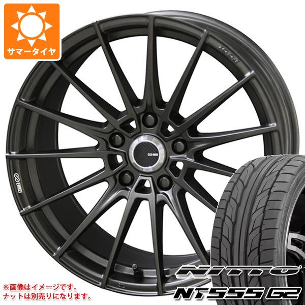 【タイヤ交換対象】サマータイヤ 215/45R17 91W XL ニットー NT555 G2 エンケイ チューニング FC01 7.0-17 タイヤホイール4本セット