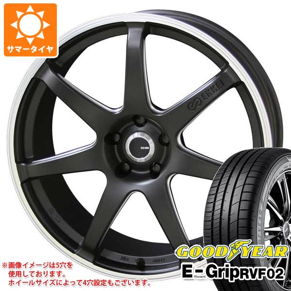 【タイヤ交換対象】サマータイヤ 185/55R16 83V グッドイヤー エフィシエントグリップ RVF02 エンケイ チューニング SC38 6.0-16 タイヤホイール4本セット