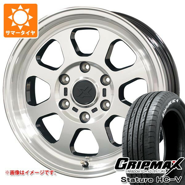 樂天商城 - 【タイヤ交換対象】トヨタ ハイエース 200系用 サマータイヤ グリップマックス スタチャー HC-V 215/65R16C 109/107S ホワイトレター コスミック クロスブラッド XB02 6.5-16 タイヤホイール4本セット