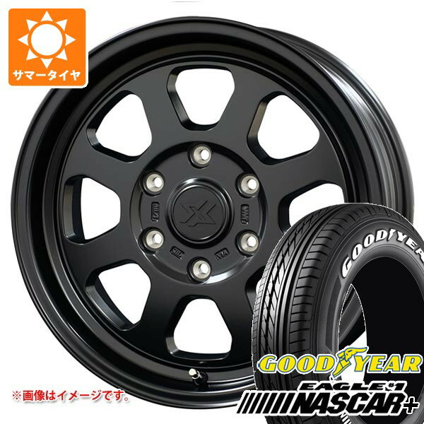 【タイヤ交換対象】トヨタ ハイエース 200系用 2026年製 サマータイヤ グッドイヤー イーグル ＃1 ナスカープラス 215/65R16C 109/107R ホワイトレター コスミック クロスブラッド XB02 6.5-16 タイヤホイール4本セット