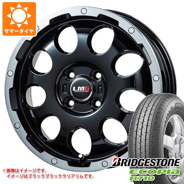 【タイヤ交換対象】キャリイ DA16T用 サマータイヤ ブリヂストン エコピア R710 165/80R14 91/90N (165R14 6PR相当) LMG CS-9 4.5-14 タイヤホイール4本セット