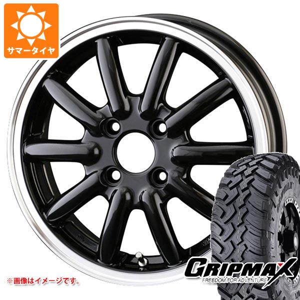 【タイヤ交換対象】サマータイヤ 185R14 102/100Q グリップマックス マッドレイジ M/T ホワイトレター ドゥオール フェニーチェ RX1 4.5-14 タイヤホイール4本セット