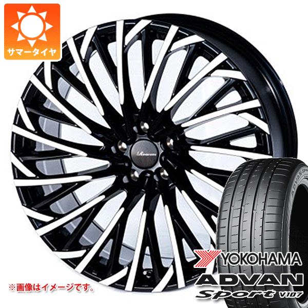 【タイヤ交換対象】トヨタ 40系アルファード用 サマータイヤ ヨコハマ アドバンスポーツV107 245/45R20 103W XL ★ BMW承認 V107E ローウェン フレーム イグニート 8.5-20 タイヤホイール4本セット