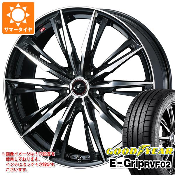 Rakuten - 【タイヤ交換対象】サマータイヤ 225/55R17 101V XL グッドイヤー エフィシエントグリップ RVF02 レオニス GX 7.0-17 タイヤホイール4本セット