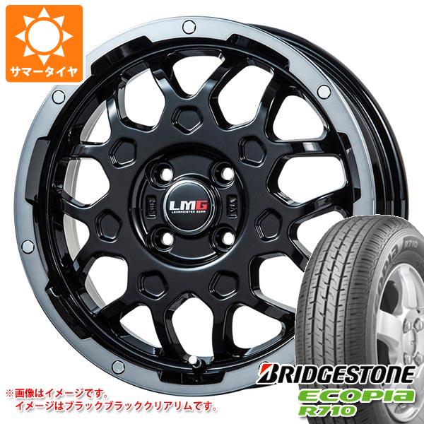 【タイヤ交換対象】キャリイ DA16T用 2025年製 サマータイヤ ブリヂストン エコピア R710 145/80R12 80/78N (145R12 6PR相当) LMG MS-9W 4.0-12 タイヤホイール4本セット