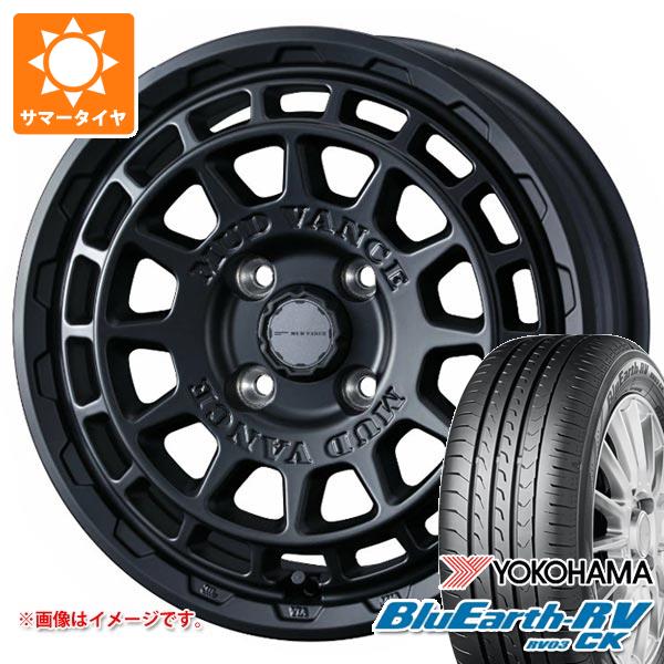 【タイヤ交換対象】スズキ キャリイ DA16T用 サマータイヤ 2025年製 ヨコハマ ブルーアースRV RV03CK 165/65R15 81S マッドヴァンスX タイプF 4.5-15 タイヤホイール4本セット