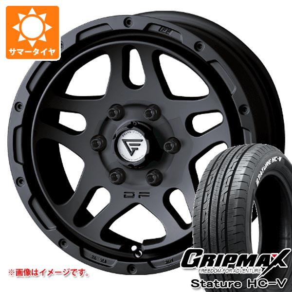 トヨタ ハイエース 200系用 サマータイヤ グリップマックス スタチャー HC-V 215/65R16C 109/107S ホワイトレター デルタフォース オーバーランダー 7.0-16 タイヤホイール4本セット