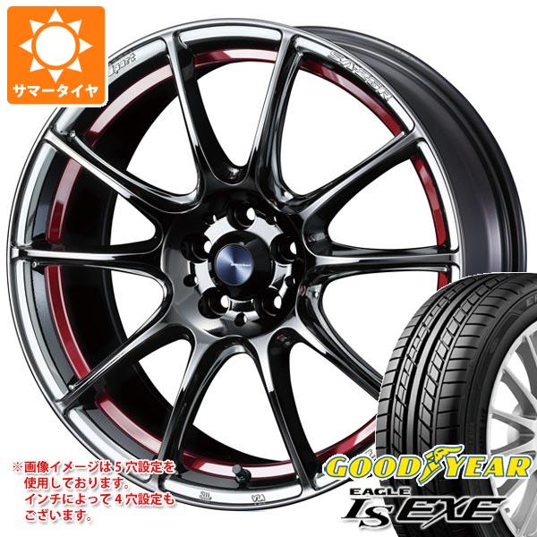 【タイヤ交換対象】サマータイヤ 205/40R17 84W XL グッドイヤー イーグル LSエグゼ ウェッズスポーツ SA-25R 7.0-17 タイヤホイール4本セット