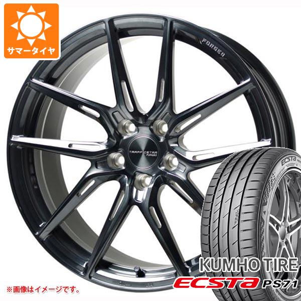 【タイヤ交換対象】サマータイヤ 235/40R19 96Y XL クムホ エクスタ PS71 トラフィックスター フォージド TSF-02 8.0-19 タイヤホイール4本セット