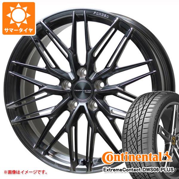 【タイヤ交換対象】サマータイヤ 235/35R19 91Y XL コンチネンタル エクストリームコンタクト DWS06 プラス トラフィックスター フォージド TSF-03 8.0-19 タイヤホイール4本セット