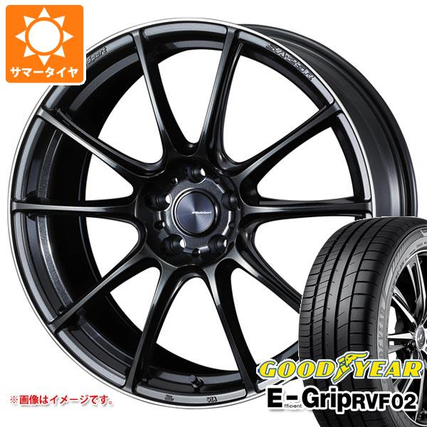 【タイヤ交換対象】サマータイヤ 245/40R20 99W XL グッドイヤー エフィシエントグリップ RVF02 ウェッズスポーツ SA-25R 8.5-20 タイヤホイール4本セット