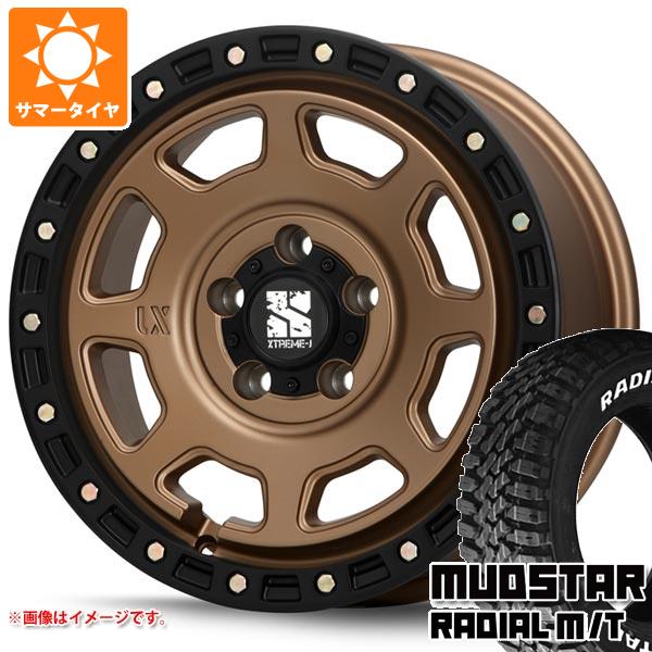 【タイヤ交換対象】エクリプスクロス GK系用 サマータイヤ マッドスター ラジアル M/T 225/70R16 103S ホワイトレター MLJ エクストリームJ XJ07 7.0-16 タイヤホイール4本セット