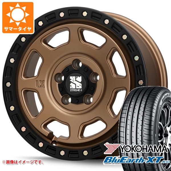 【タイヤ交換対象】エクリプスクロス GK系用 サマータイヤ ヨコハマ ブルーアースXT AE61 225/65R17 106V XL MLJ エクストリームJ XJ07 8.0-17 タイヤホイール4本セット