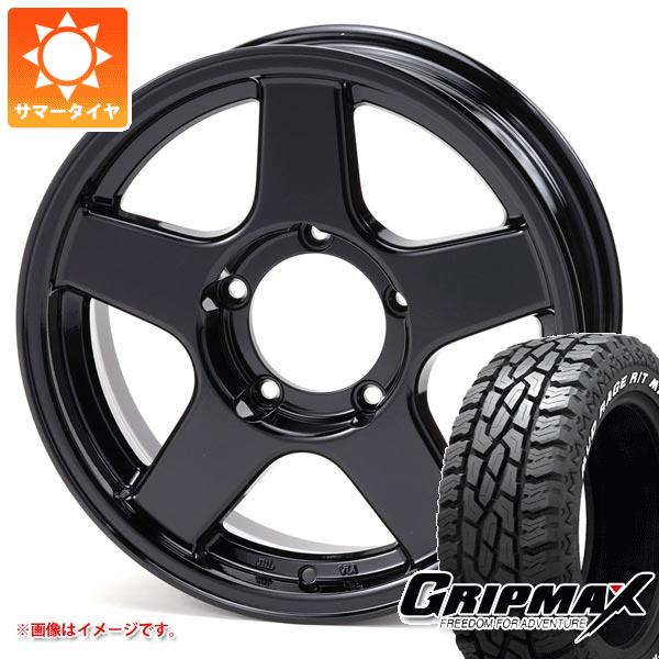 【タイヤ交換対象】スズキ ジムニーノマド JC74W用 サマータイヤ グリップマックス マッドレイジ R/T MAX LT185/85R16 105/103Q ホワイトレター ブラッドレー V エボリューション 5.5-16 タイヤホイール4本セット
