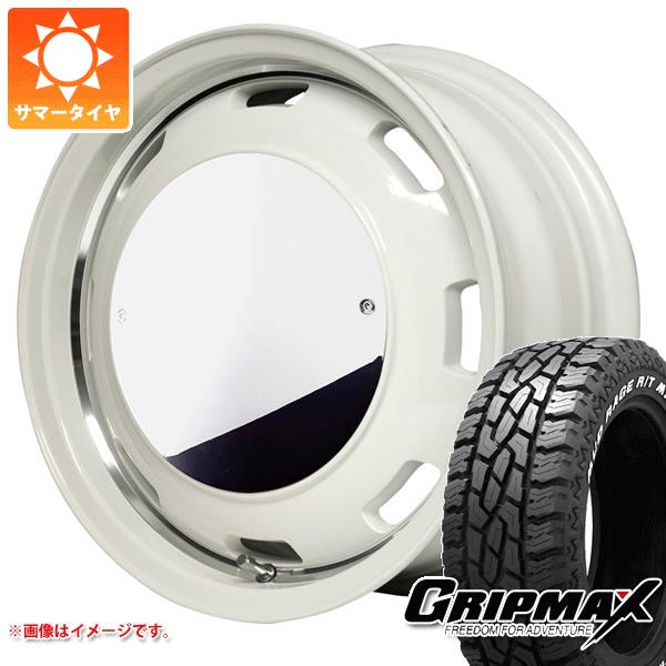 【タイヤ交換対象】ジムニー用 サマータイヤ グリップマックス マッドレイジ R/T MAX 175/80R16 91S ホワイトレター ガルシア シスコ ムーン 5.5-16 タイヤホイール4本セット