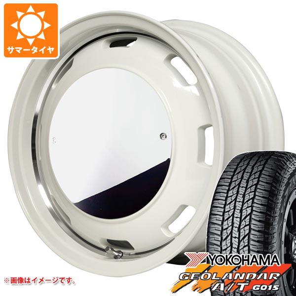 【タイヤ交換対象】キャリイ DA16T用 2025年製 サマータイヤ ヨコハマ ジオランダー A/T G015 165/60R15 77H ブラックレター ガルシア シスコムーン 4.5-15 タイヤホイール4本セット