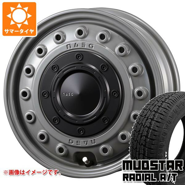 【タイヤ交換対象】スズキ エブリイワゴン DA17W用 サマータイヤ マッドスター ラジアル A/T 165/60R15 77S ホワイトレター クリムソン ディーン コロラド 4.5-15 タイヤホイール4本セット