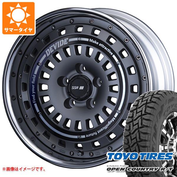 【タイヤ交換対象】エクリプスクロス GK系用 サマータイヤ トーヨー オープンカントリー R/T 225/65R17 102Q ブラックレター SSR ディバイド クロスバッハ 7.0-17 タイヤホイール4本セット