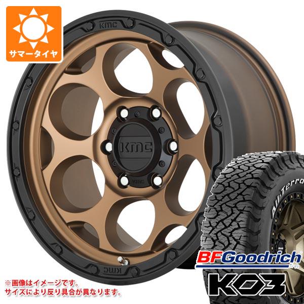 【タイヤ交換対象】ジープ ラングラー JK/JL系用 サマータイヤ BFグッドリッチ オールテレーンT/A KO3 LT295/70R17 128/125S ホワイトレター KMC KM541 ダーティーハリー タイヤホイール4本セット