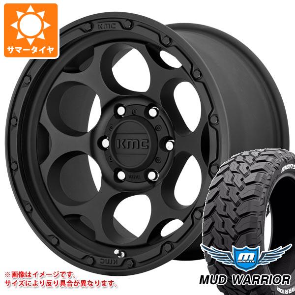 【タイヤ交換対象】ジープ ラングラー JK/JL系用 サマータイヤ モンスタ マッドウォーリアー LT265/70R17 121/118Q ホワイトレター KMC KM541 ダーティーハリー タイヤホイール4本セット