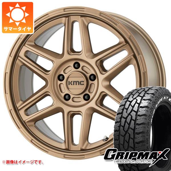 【タイヤ交換対象】T31エクストレイル用 サマータイヤ グリップマックス マッドレイジ R/T MAX LT215/70R16 100/97R ホワイトレター KMC KM716 ノマド 7.5-16 タイヤホイール4本セット