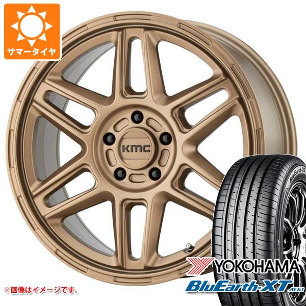 【タイヤ交換対象】エクリプスクロス GK系用 サマータイヤ ヨコハマ ブルーアースXT AE61 215/70R16 100H KMC KM716 ノマド 7.5-16 タイヤホイール4本セット
