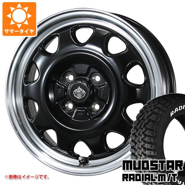 【タイヤ交換対象】アトレーワゴン S300系用 サマータイヤ マッドスター ラジアル M/T 165/65R14 79S ホワイトレター ランドフット SWZ 4.5-14 タイヤホイール4本セット