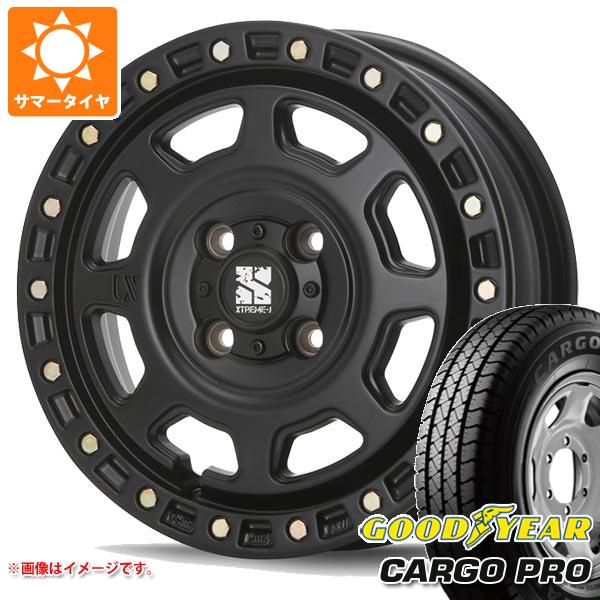 【タイヤ交換対象】NV200バネット M20用 サマータイヤ グッドイヤー カーゴ プロ 175/80R14 99/98N (175R14 8PR相当) MLJ エクストリームJ XJ07 5.0-14 タイヤホイール4本セット