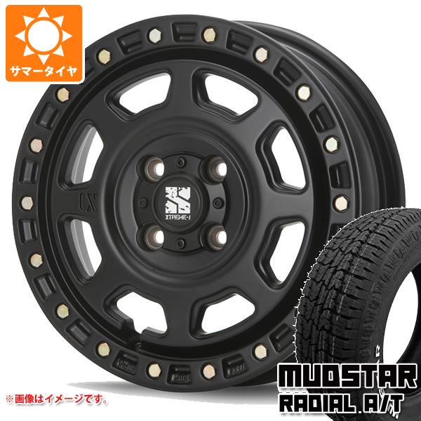 【タイヤ交換対象】ハイゼットカーゴ S320系用 サマータイヤ マッドスター ラジアル A/T 145/80R12 80/78N LT ホワイトレター MLJ エクストリームJ XJ07 4.0-12 タイヤホイール4本セット