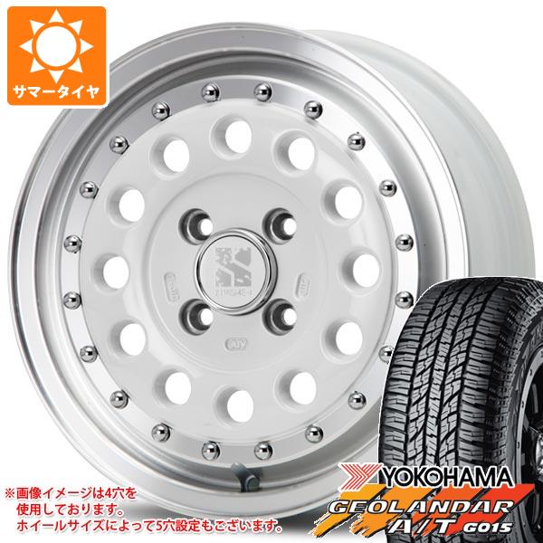 【タイヤ交換対象】サマータイヤ 155/65R14 75H ヨコハマ ジオランダー A/T G015 ブラックレター MLJ エクストリームJ ラギッド 5.0-14 タイヤホイール4本セット