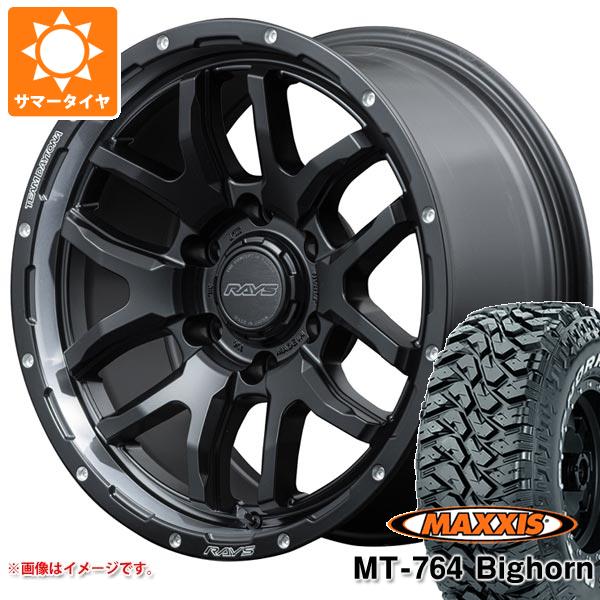 【タイヤ交換対象】サマータイヤ 265/70R17 118/115Q 8PR マキシス MT-764 ビッグホーン ホワイトレター レイズ デイトナ F6 ブースト 8.0-17 タイヤホイール4本セット