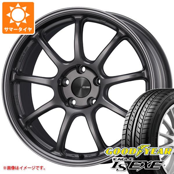 【タイヤ交換対象】サマータイヤ 215/55R17 94V グッドイヤー イーグル LSエグゼ エンケイ パフォーマンスライン PF09 7.0-17 タイヤホイール4本セット