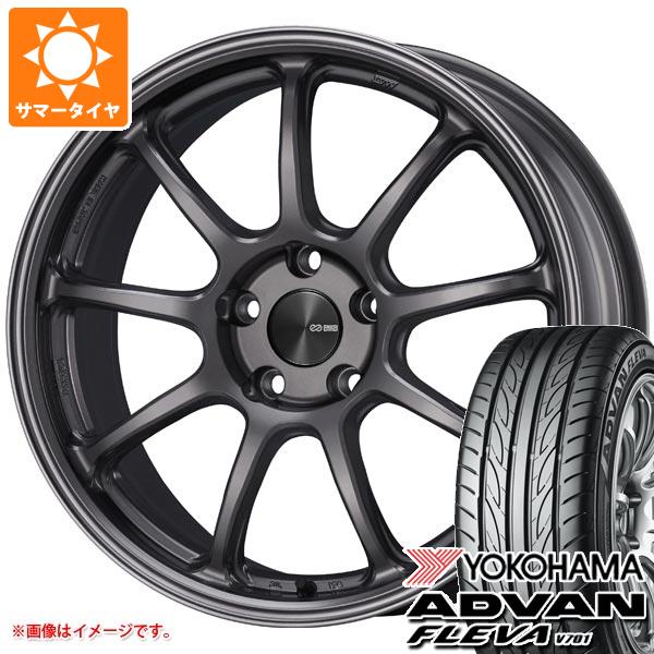 【タイヤ交換対象】サマータイヤ 235/40R17 90W ヨコハマ アドバン フレバ V701 エンケイ パフォーマンスライン PF09 7.5-17 タイヤホイール4本セット
