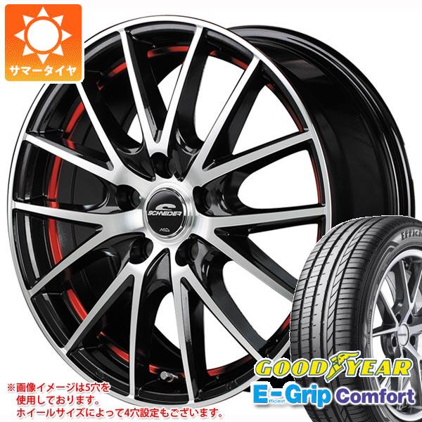 【タイヤ交換対象】サマータイヤ 155/55R14 69V グッドイヤー エフィシエントグリップコンフォート シュナイダー RX27 4.5-14 タイヤホイール4本セット