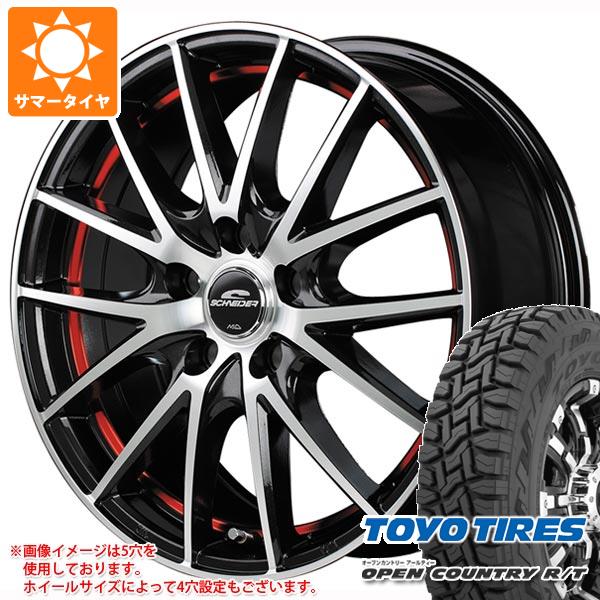 【タイヤ交換対象】サマータイヤ 145/80R12 80/78N LT トーヨー オープンカントリー R/T ブラックレター (145R12 6PR相当) シュナイダー RX27 4.0-12 タイヤホイール4本セット