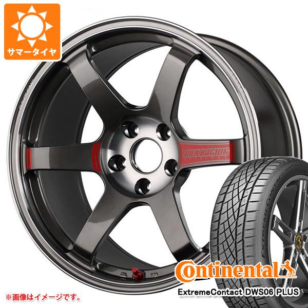 【タイヤ交換対象】サマータイヤ 235/60R18 107W XL コンチネンタル エクストリームコンタクト DWS06 プラス レイズ ボルクレーシング TE37 サーガ SL 8.5-18 タイヤホイール4本セット