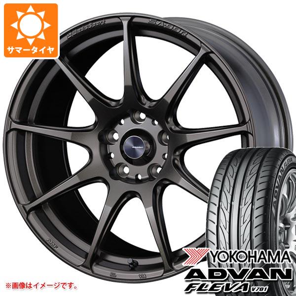 【タイヤ交換対象】サマータイヤ 235/45R17 97W XL ヨコハマ アドバン フレバ V701 ウェッズスポーツ SA-99R EJ-ブロンズ 7.5-17 タイヤホイール4本セット