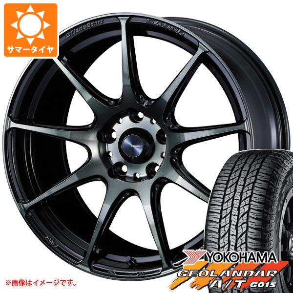 【タイヤ交換対象】2025年製 サマータイヤ 165/60R15 77H ヨコハマ ジオランダー A/T G015 ブラックレター ウェッズスポーツ SA-99R 5.0-15 タイヤホイール4本セット