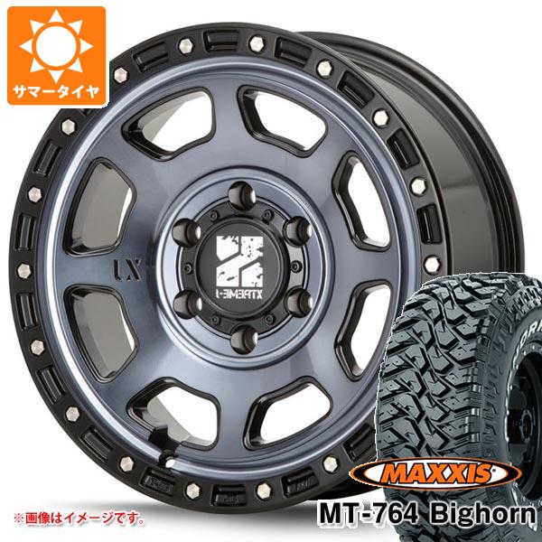 【タイヤ交換対象】サマータイヤ 265/70R17 118/115Q 8PR マキシス MT-764 ビッグホーン ホワイトレター MLJ エクストリームJ XJ07 6穴 GBM 8.0-17 タイヤホイール4本セット