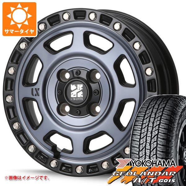 【タイヤ交換対象】アトレーワゴン S300系用 サマータイヤ ヨコハマ ジオランダー A/T G015 165/60R15 77H ブラックレター MLJ エクストリームJ XJ07 4.5-15 タイヤホイール4本セット