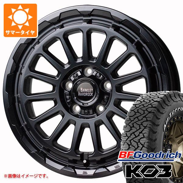【タイヤ交換対象】エクリプスクロス GK系用 サマータイヤ BFグッドリッチ オールテレーンT/A KO3 LT225/65R17 107/103S ブラックレター バークレイハードロック リザード 7.0-17 タイヤホイール4本セット