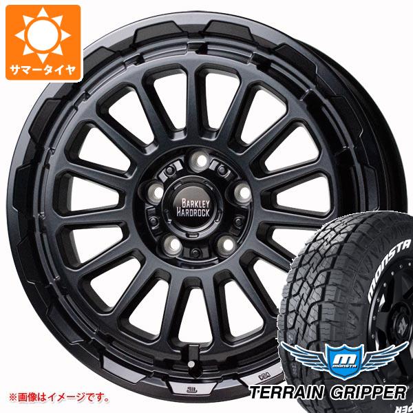 【タイヤ交換対象】エクリプスクロス GK系用 サマータイヤ モンスタ テレーングリッパー 225/65R17 106T ホワイトレター バークレイハードロック リザード 7.0-17 タイヤホイール4本セット