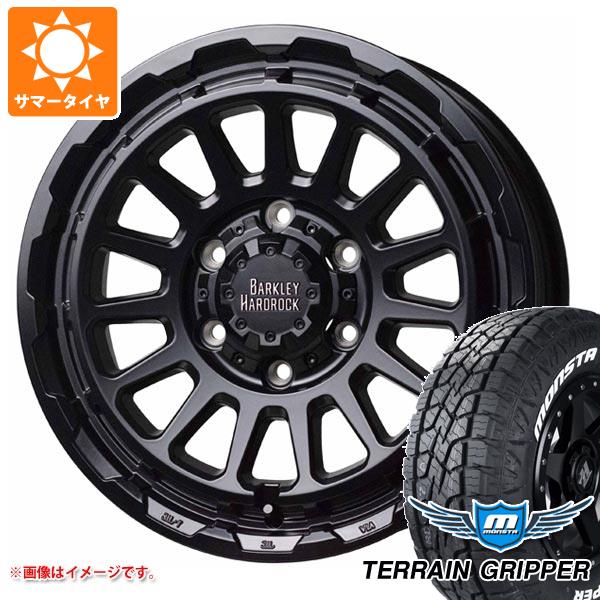 【タイヤ交換対象】NV350キャラバン E26用 2026年製 サマータイヤ モンスタ テレーングリッパー 215/70R16 107/105Q LT ホワイトレター バークレイハードロック リザード 6.5-16 タイヤホイール4本セット