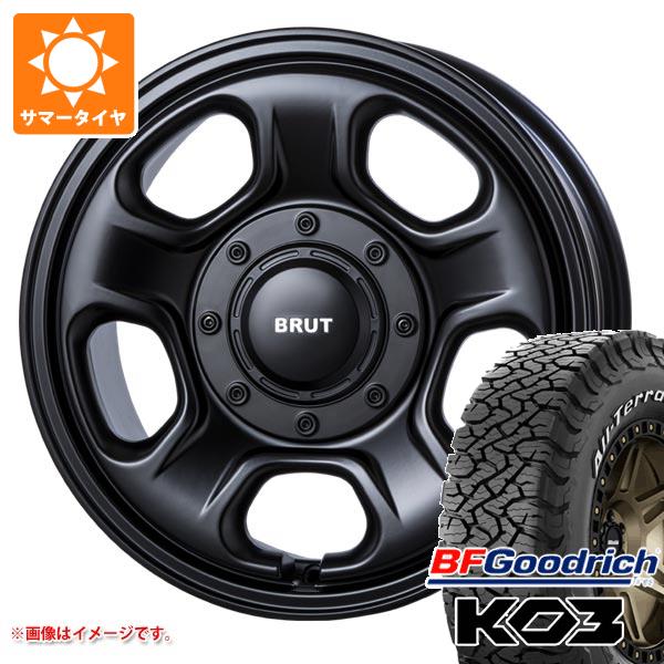 【タイヤ交換対象】エクリプスクロス GK系用 2025年製サマータイヤ BFグッドリッチ オールテレーンT/A KO3 LT225/70R16 102/99S ホワイトレター ブルート BR-33 6.5-16 タイヤホイール4本セット