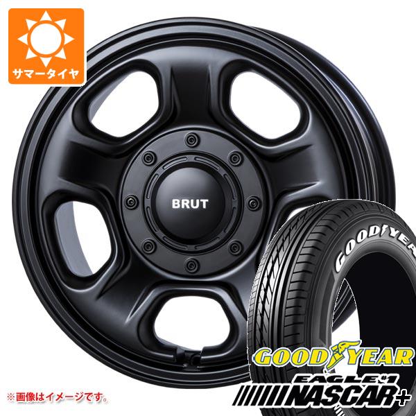 【タイヤ交換対象】ハイエース 200系用 2026年製 サマータイヤ グッドイヤー イーグル ＃1 ナスカープラス 215/65R16C 109/107R ホワイトレター ブルート BR-33 6.5-16 タイヤホイール4本セット