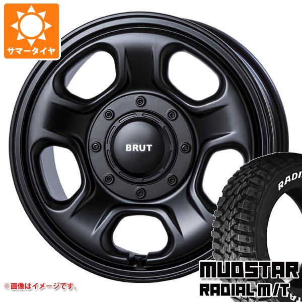 【タイヤ交換対象】T31エクストレイル用 サマータイヤ マッドスター ラジアル M/T 215/70R16 100T ホワイトレター ブルート BR-33 6.5-16 タイヤホイール4本セット