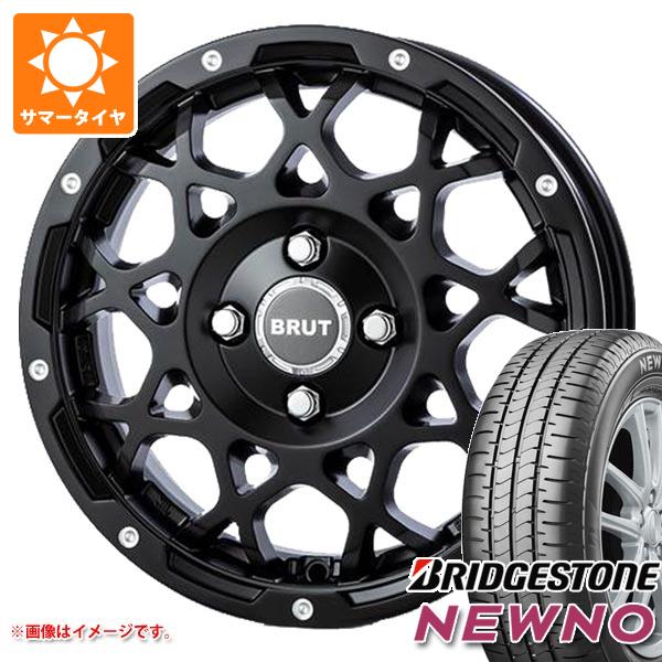 【タイヤ交換対象】キャリイ DA16T用 サマータイヤ ブリヂストン ニューノ 165/65R14 79S ブルート BR-55 5.0-14 タイヤホイール4本セット