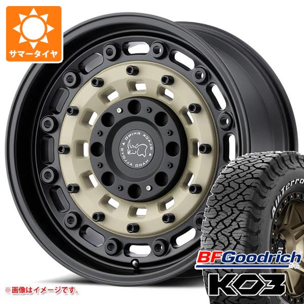 乐天商城 - 【タイヤ交換対象】5本セット ジープ ラングラー JK/JL系用 2026年製 サマータイヤ BFグッドリッチ オールテレーンT/A KO3 LT265/70R17 118/115S ホワイトレター ブラックライノ アーセナル タイヤホイール5本セット