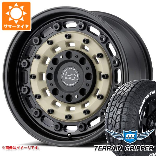 【タイヤ交換対象】ジープ ラングラー JK/JL系用 サマータイヤ モンスタ テレーングリッパー LT285/70R17 121/118R ホワイトレター ブラックライノ アーセナル タイヤホイール4本セット